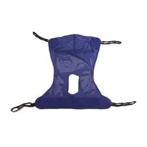 Invacare Full Body Mesh Patient Lift Sling with Commode Opening